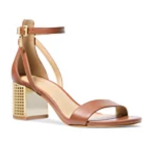 New Michael Kors MICHAEL Michael Kors Women's Maxine Sandals Luggage - Picture 1 of 3